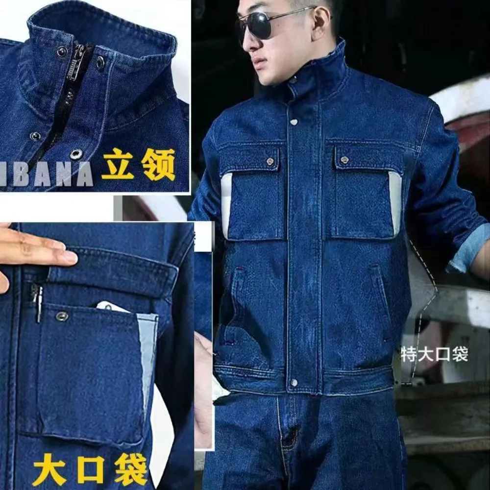 Leather Work Overalls - Jeans Abiti da lavoro Abiti per