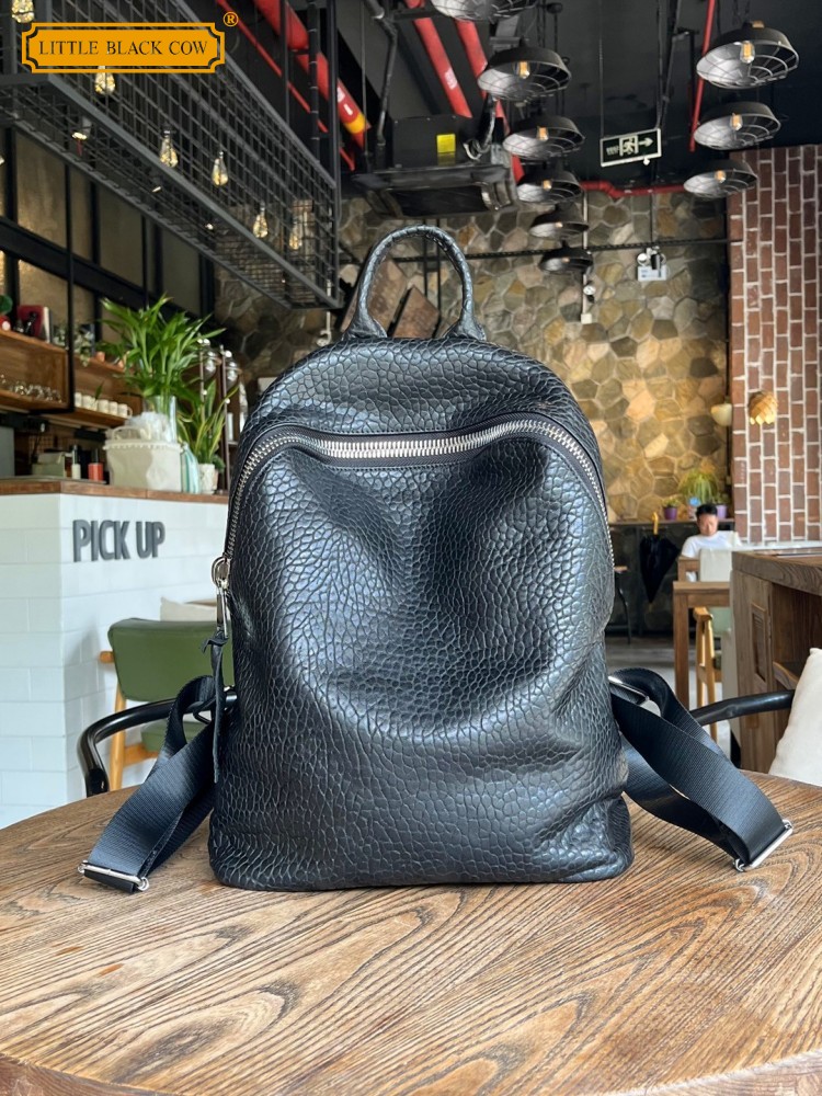 Leatherwork Bag - Zaino casual in morbida pelle di