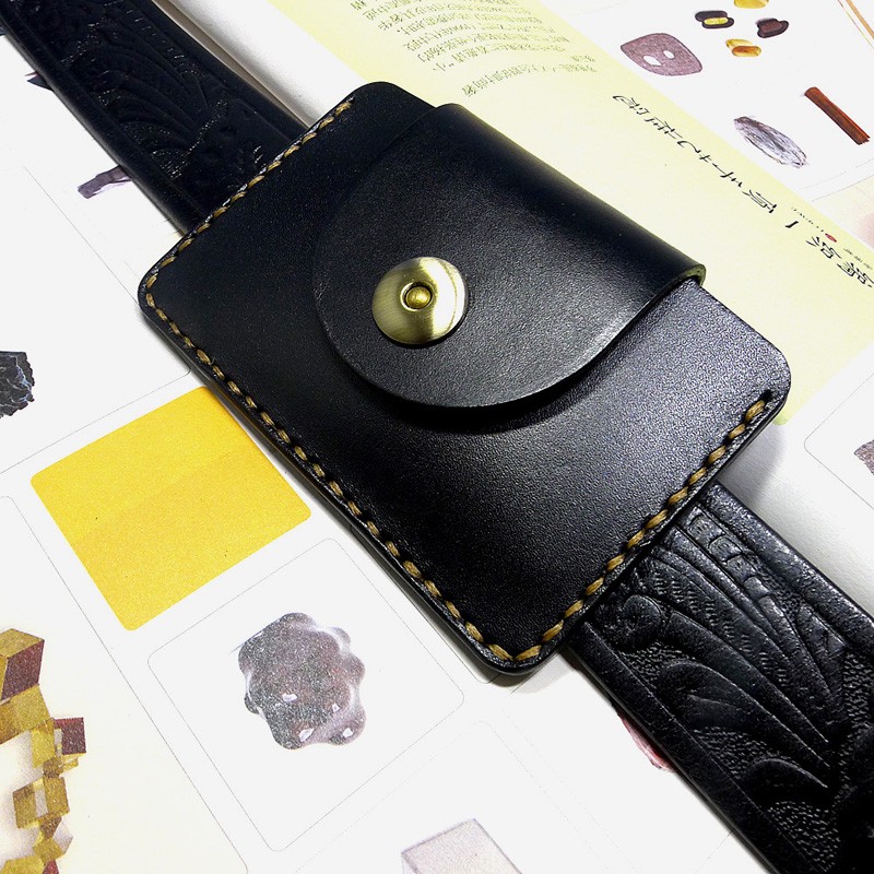 Leatherwork Fasteners - Blongk marsupio Ultra sottile marsupio in