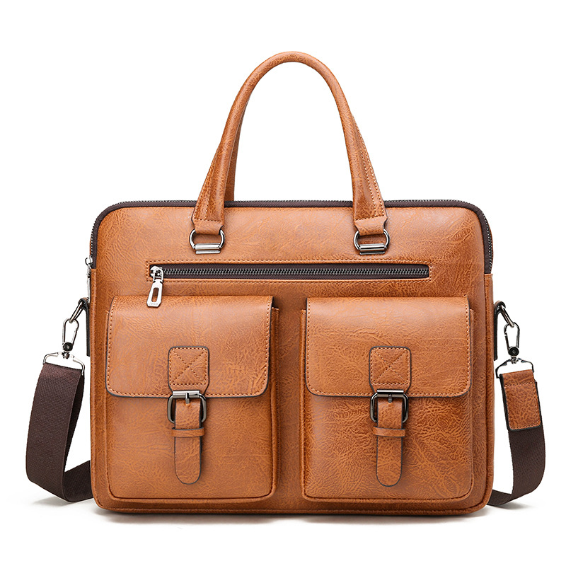 Leatherwork Bag - Borsa da uomo d'affari di marca