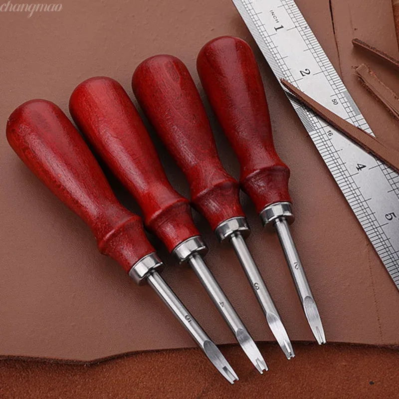 Leatherwork Edge Beveler - 1pc smussatore per bordi in pelle