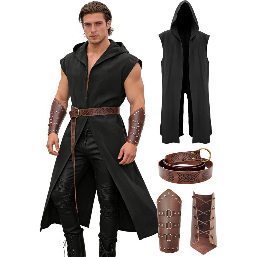 Leatherwork Fasteners - Set Costume Rinascimentale da Uomo –