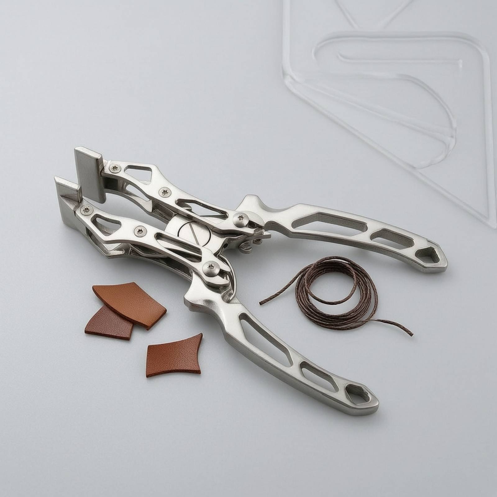 Leatherwork Press - Pinza per Lavorazione del Cuoio con