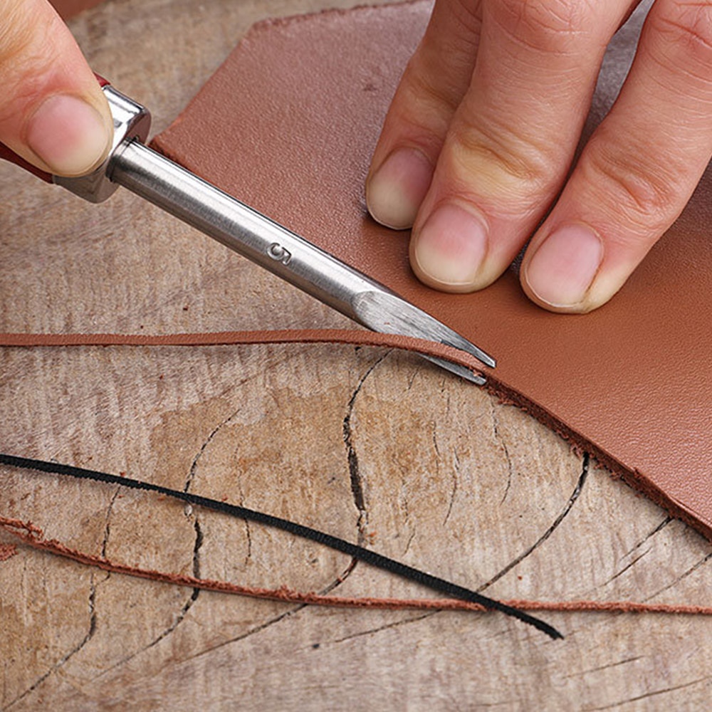 Leatherwork Edge Beveler - 1/ 5 pezzi kit confezione smussatore