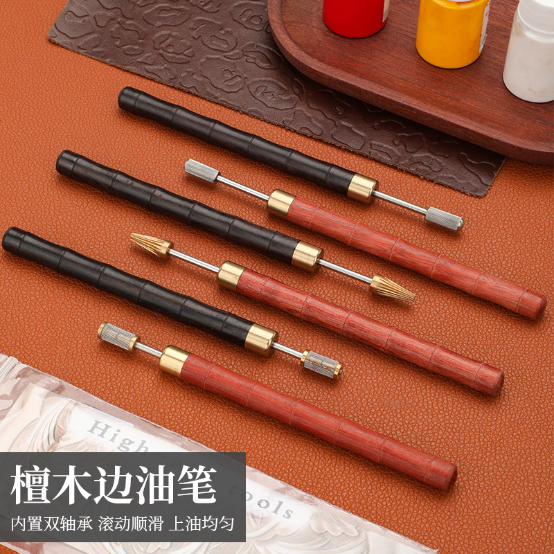 Leather Dye Finish - Penna per pittura con bordi in