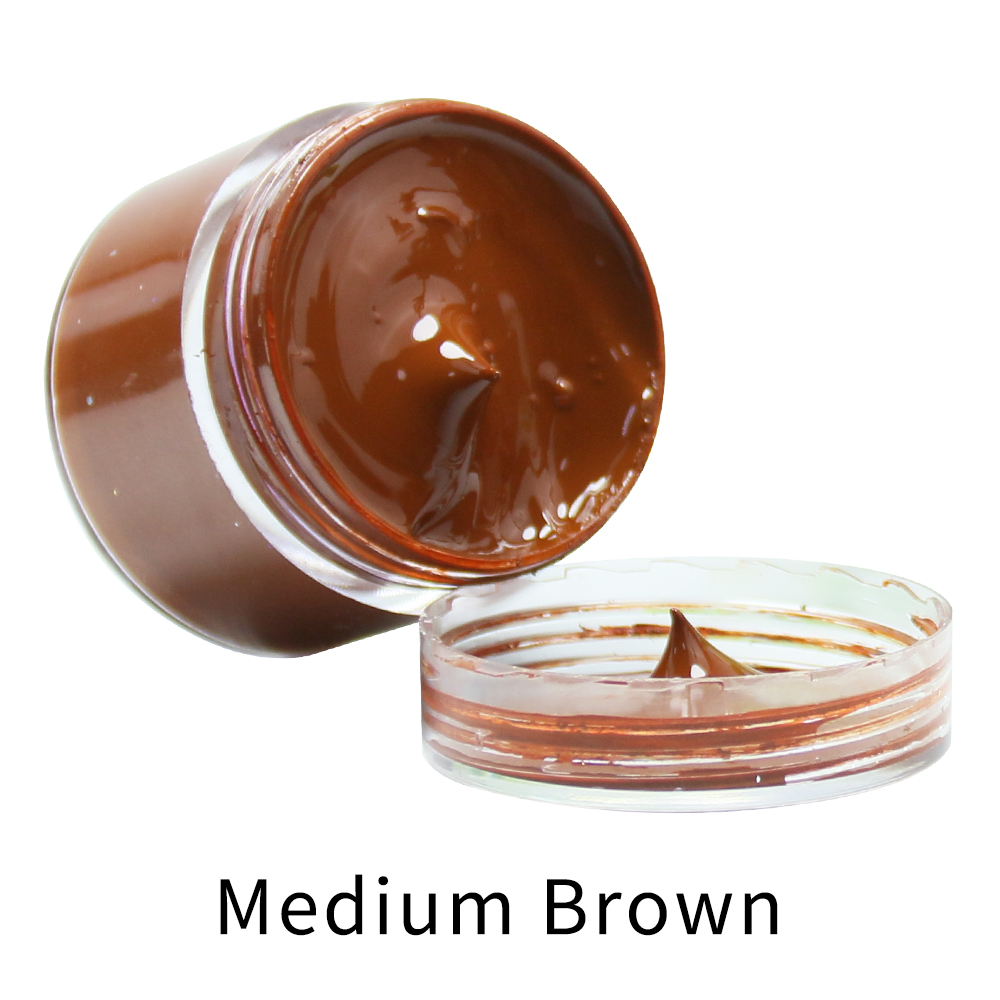 Leather Dye Finish - Vernice colorante in pelle marrone medio