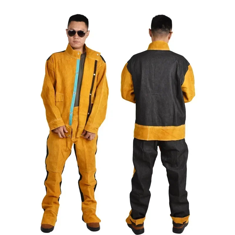 Leather Work Overalls - Abbigliamento di sicurezza sul posto di
