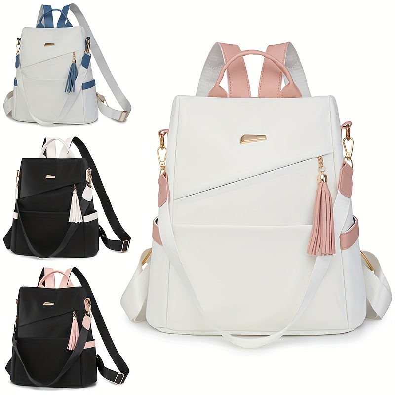 Leather Work Womens Backpack - Zaino Antifurto in Morbida Pelle alla
