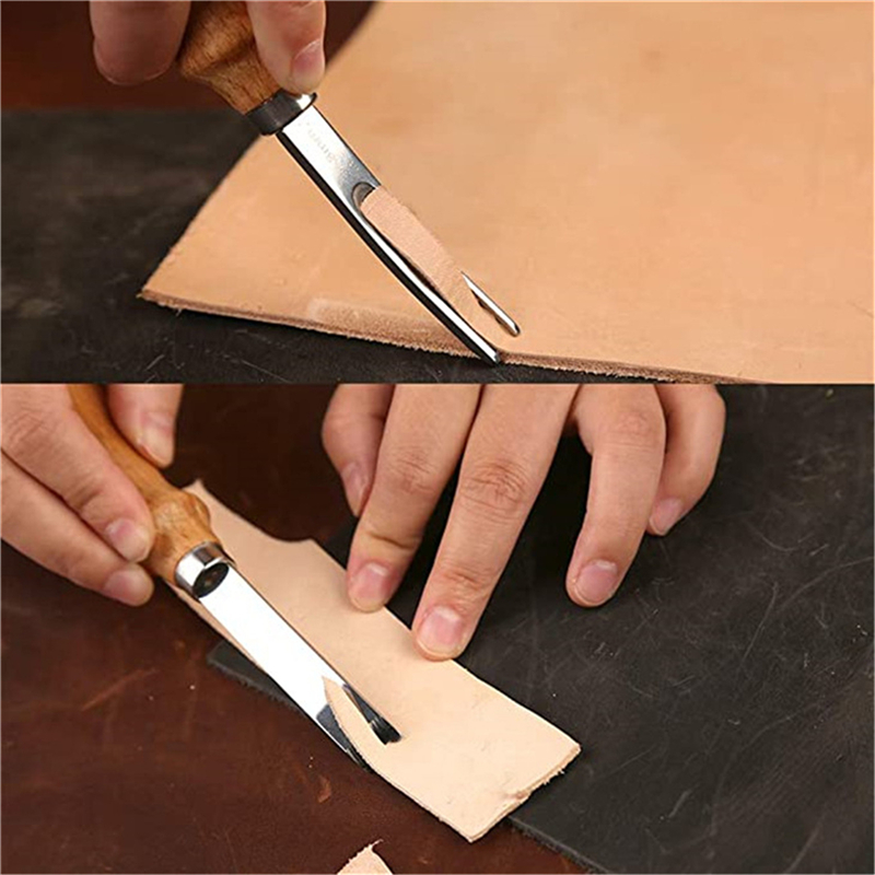 Leatherwork Edge Beveler - Pratico smussatore per bordi artigianali in