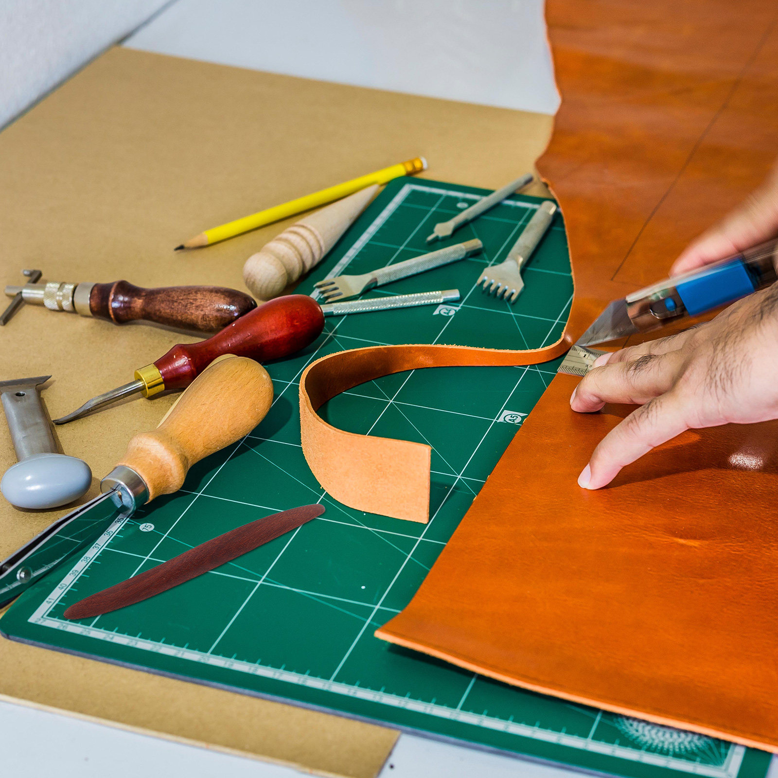 Leatherwork Edge Beveler - 2 Pezzi di Strumenti di Precisione