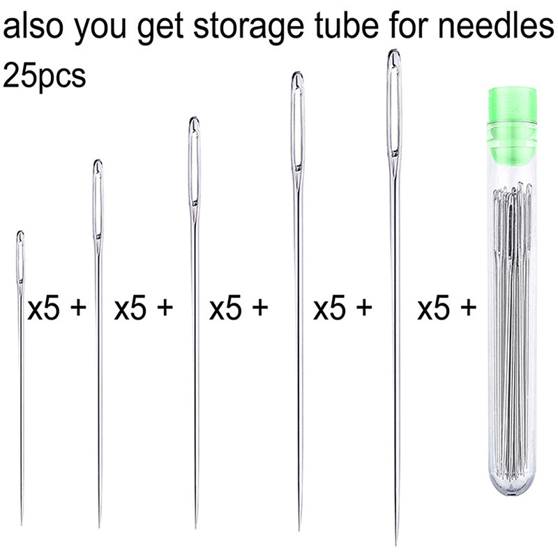 25 Aghi da Cucito a Mano con O - Leatherwork Hand Sewing Needles recensione e prezzo