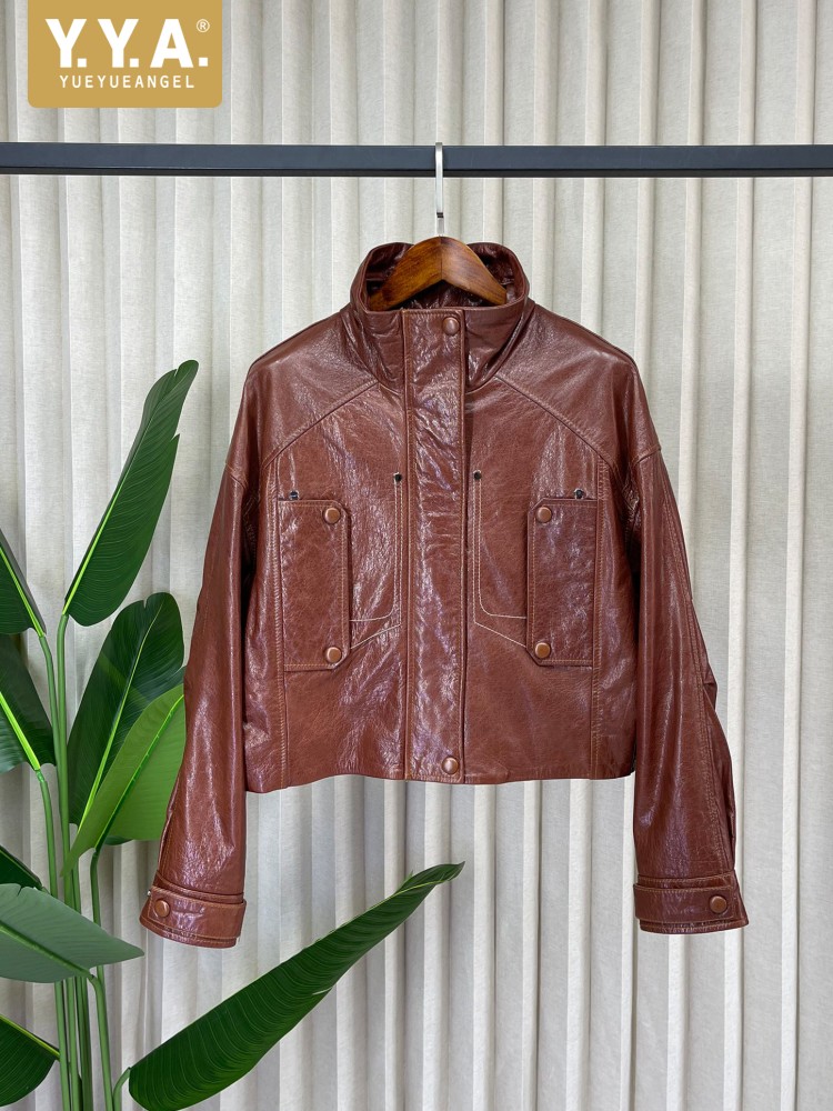 Giacca Corta da Donna in Vera  - Leather Work Jacket Women'S recensione e prezzo