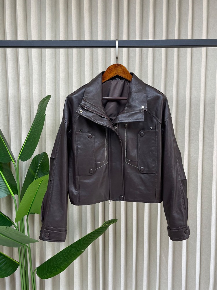 Giacca Corta da Donna in Vera  - Leather Work Jacket Women'S recensione e prezzo