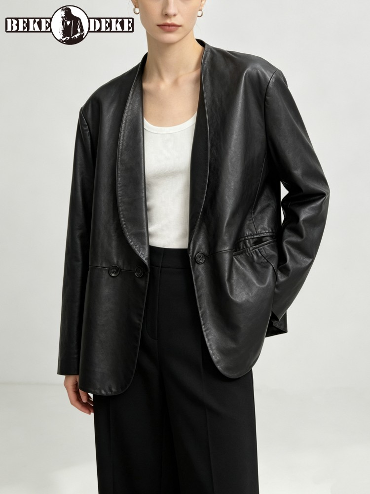 Giacca in Vera Pelle di Pecora - Leather Work Jacket Women'S recensione e prezzo