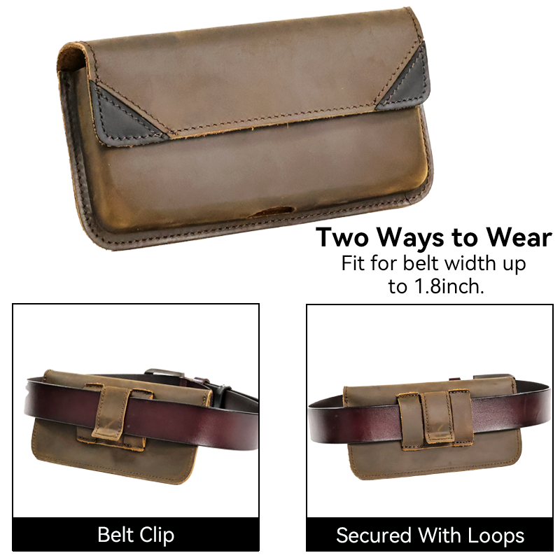 Marsupio da uomo in vera pelle - Leatherwork Fasteners recensione e prezzo