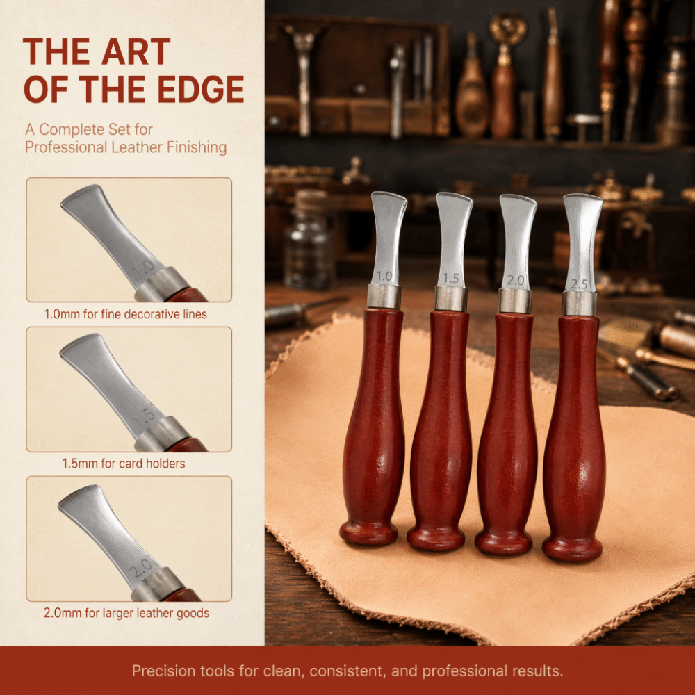Set di 4 Smussatori di Precisi - Leatherwork Edge Beveler recensione e prezzo