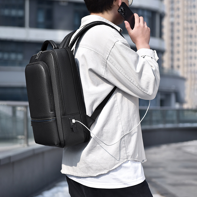 Zaino da uomo in pelle PU rica - Leatherwork Bag recensione e prezzo