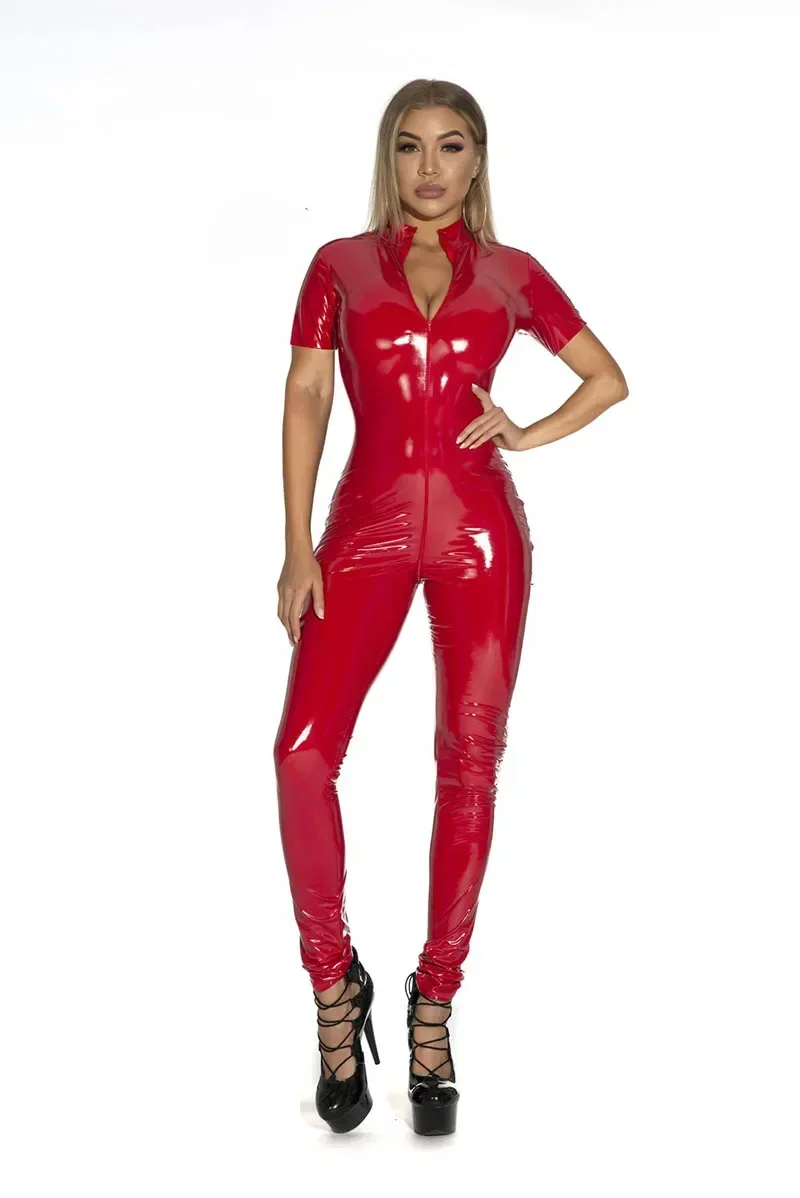 Tuta da donna in ecopelle PU l - Leather Work Overalls recensione e prezzo