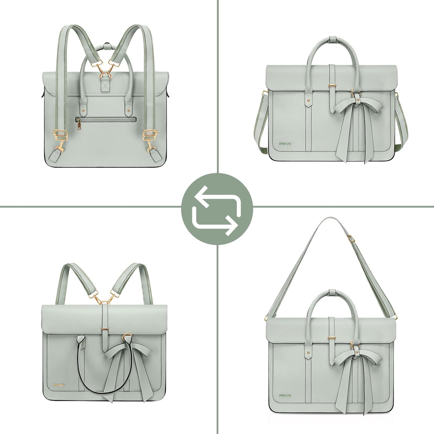 Borsa per laptop Borsa da donn - Leather Work Womens Backpack recensione e prezzo