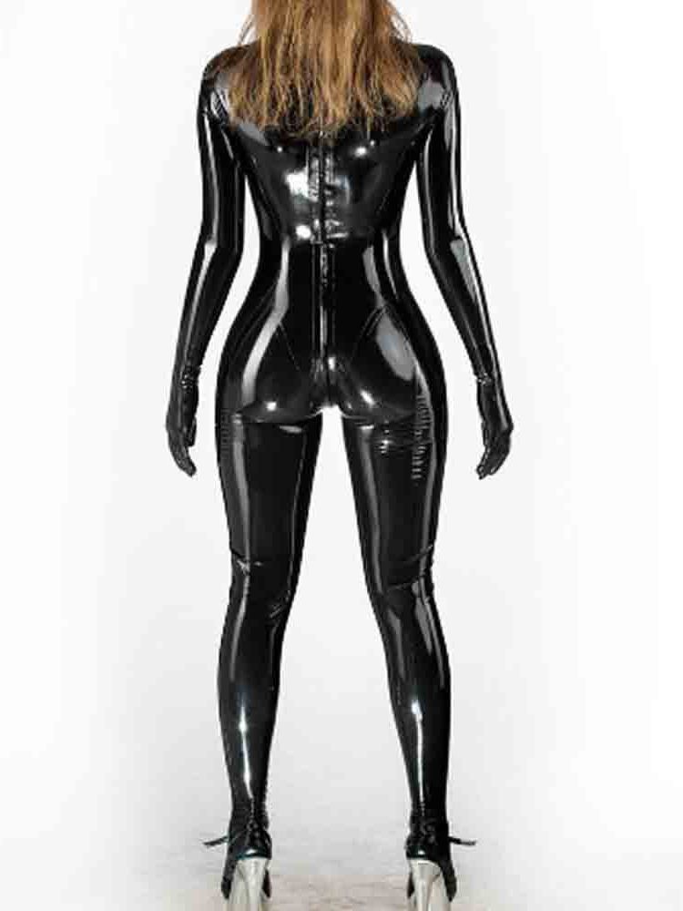 Wet Look PVC Catsuit Shiny PU  - Leather Work Overalls recensione e prezzo