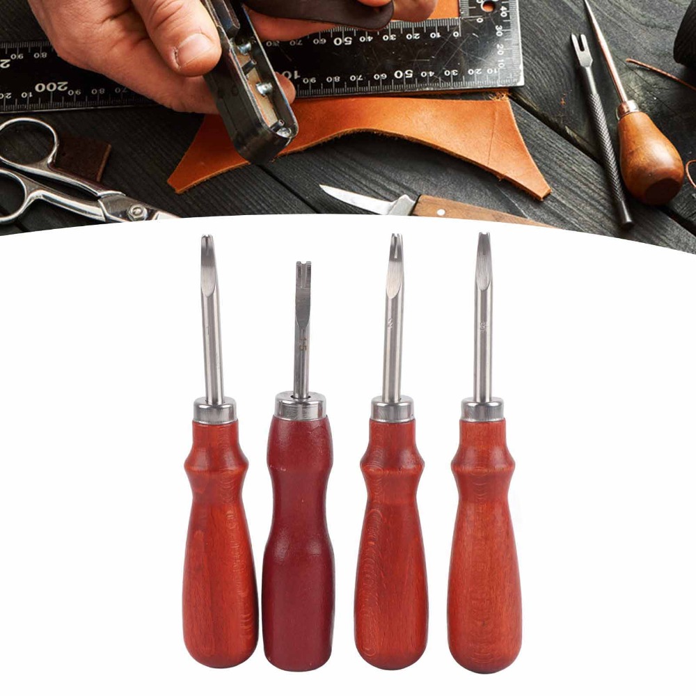 Set di 4 Utensili per Bordi in - Leatherwork Edge Beveler recensione e prezzo
