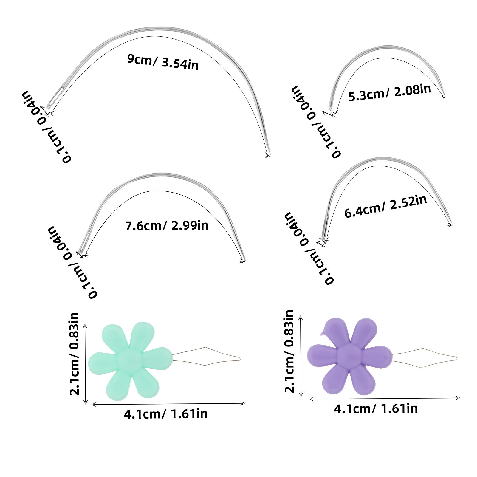 1 Set di Aghi Curvi per Tappez - Leatherwork Hand Sewing Needles recensione e prezzo