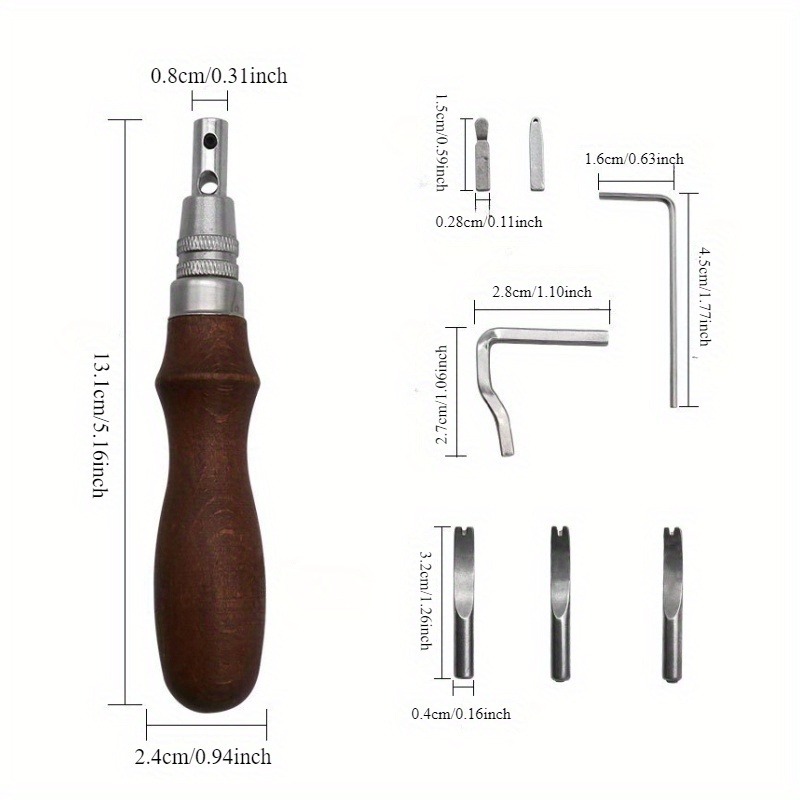 Kit 7 in 1 Professionale per L - Leatherwork Edge Beveler recensione e prezzo