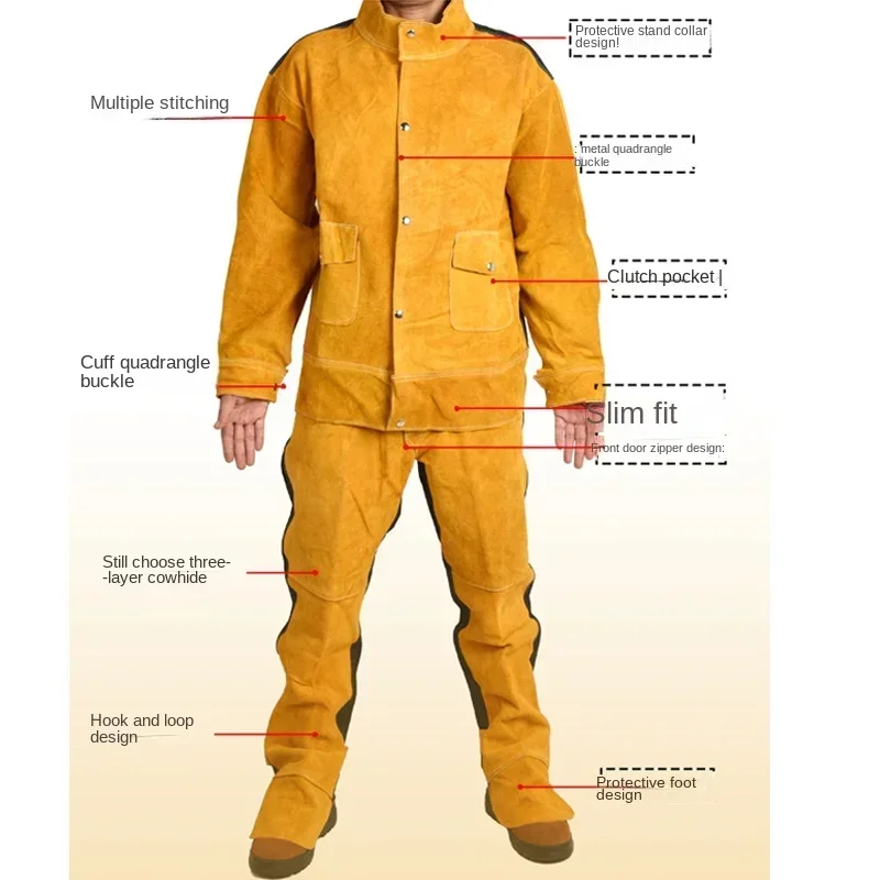 Abbigliamento di sicurezza sul - Leather Work Overalls recensione e prezzo