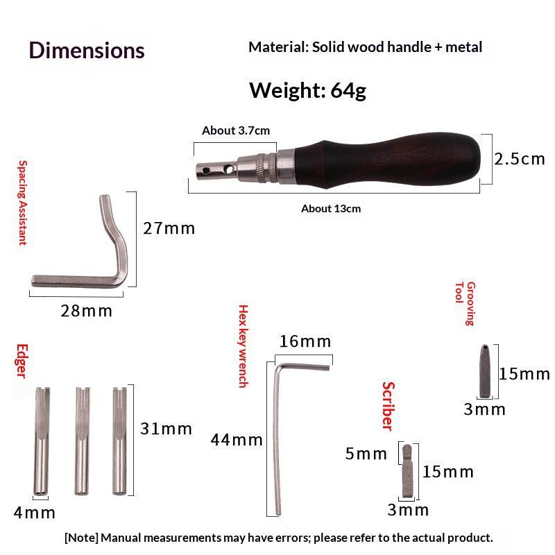 Set di 7 Utensili Professional - Leatherwork Edge Beveler recensione e prezzo